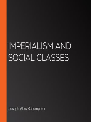 cover image of Imperialism and Social Classes